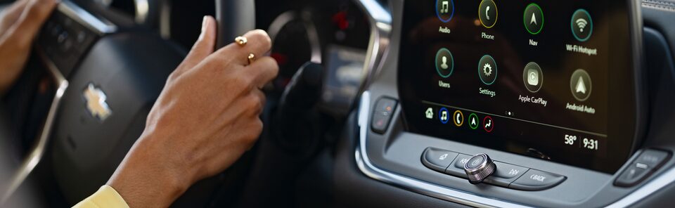 Driving with OnStar in-vehicle apps powered on.