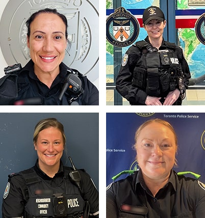 Constables Kathleen Petersen, Melinda Mantle, Claudia Bedarczyk and Jessie Oldfield.