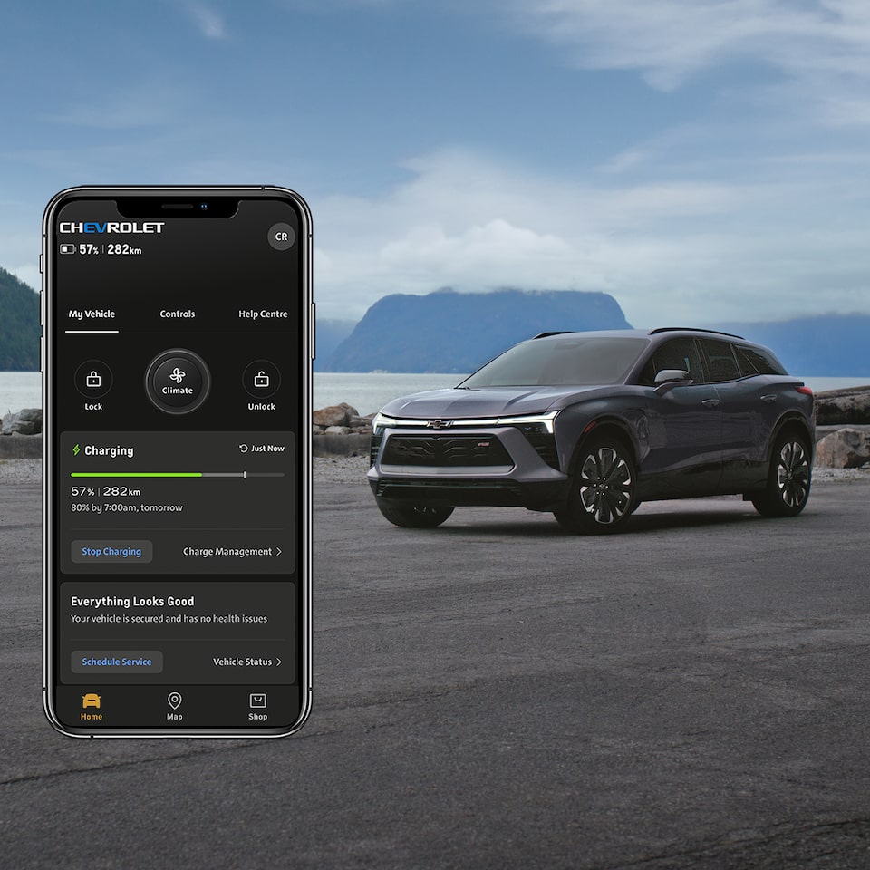  Accédez à votre véhicule à distance grâce à l'application mobile OnStar.