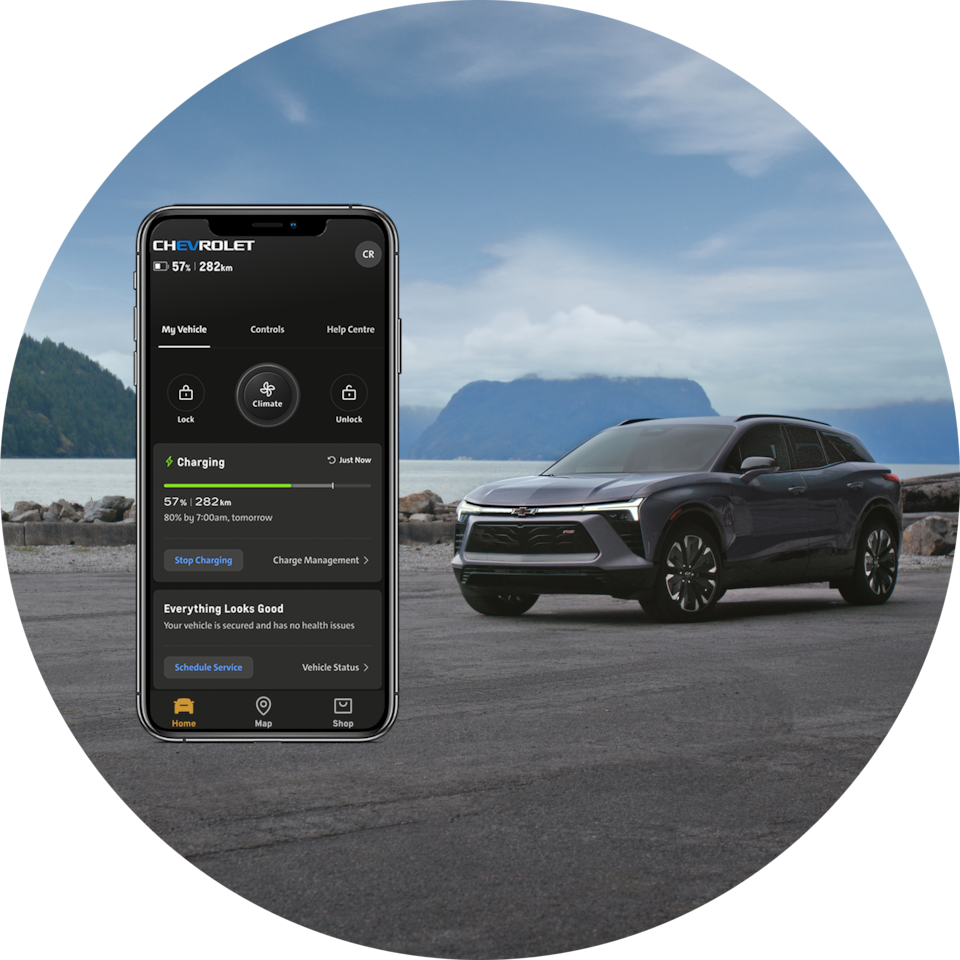  Accédez à votre véhicule à distance grâce à l'application mobile OnStar.