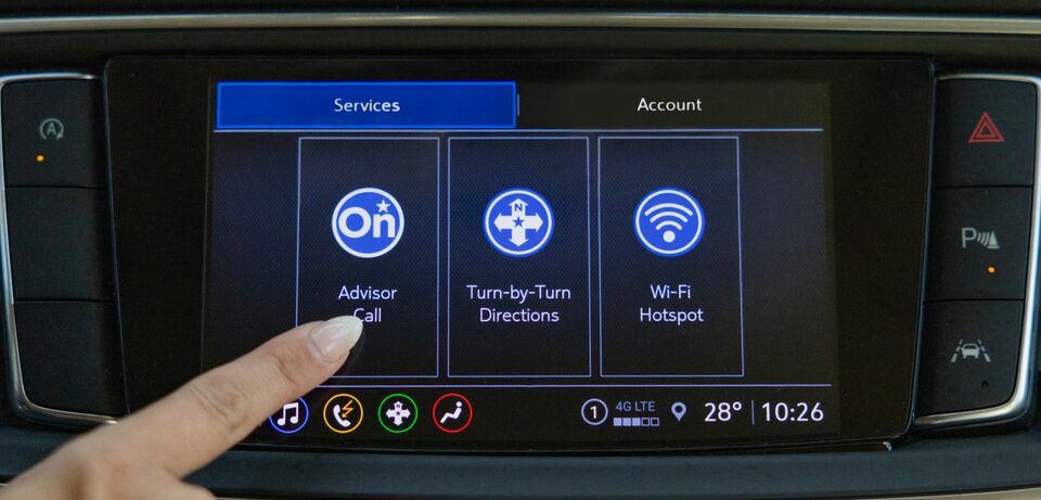 OnStar Adviser Call button.