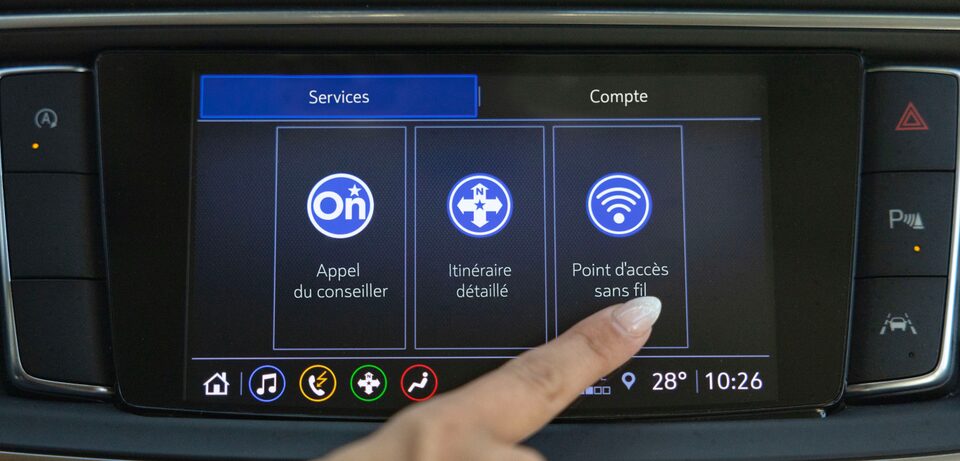 Point d’accès Wi-Fi OnStar.