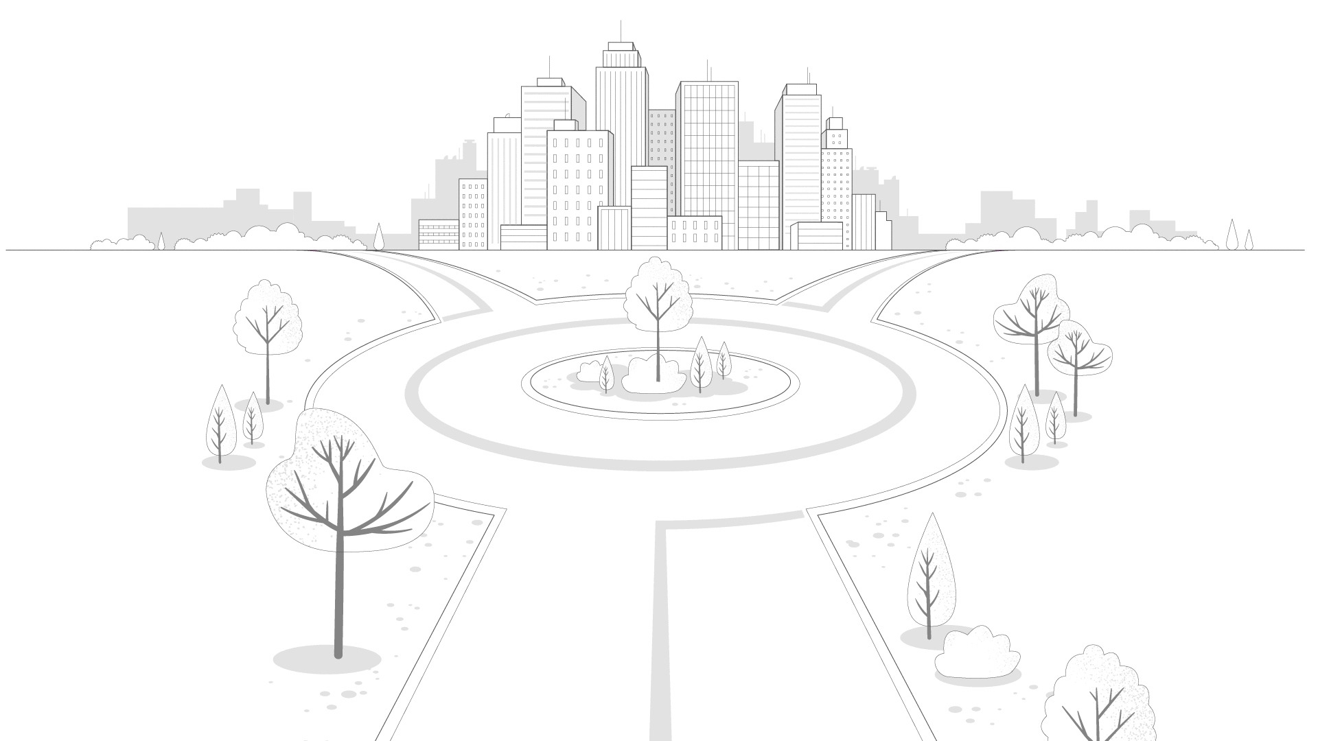 Icône rond-point.