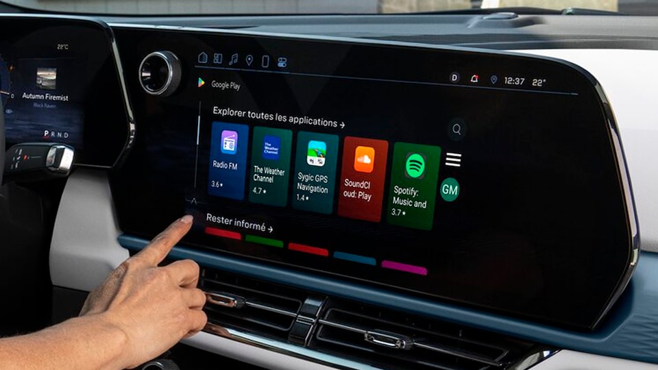 Obtenez plusieurs applications intégrées au véhicule en vous abonnant à un plan OnStar.